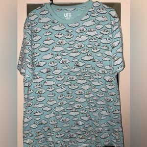 Kaws x Uniqlo UT “All Over Clouds" Shirt XL